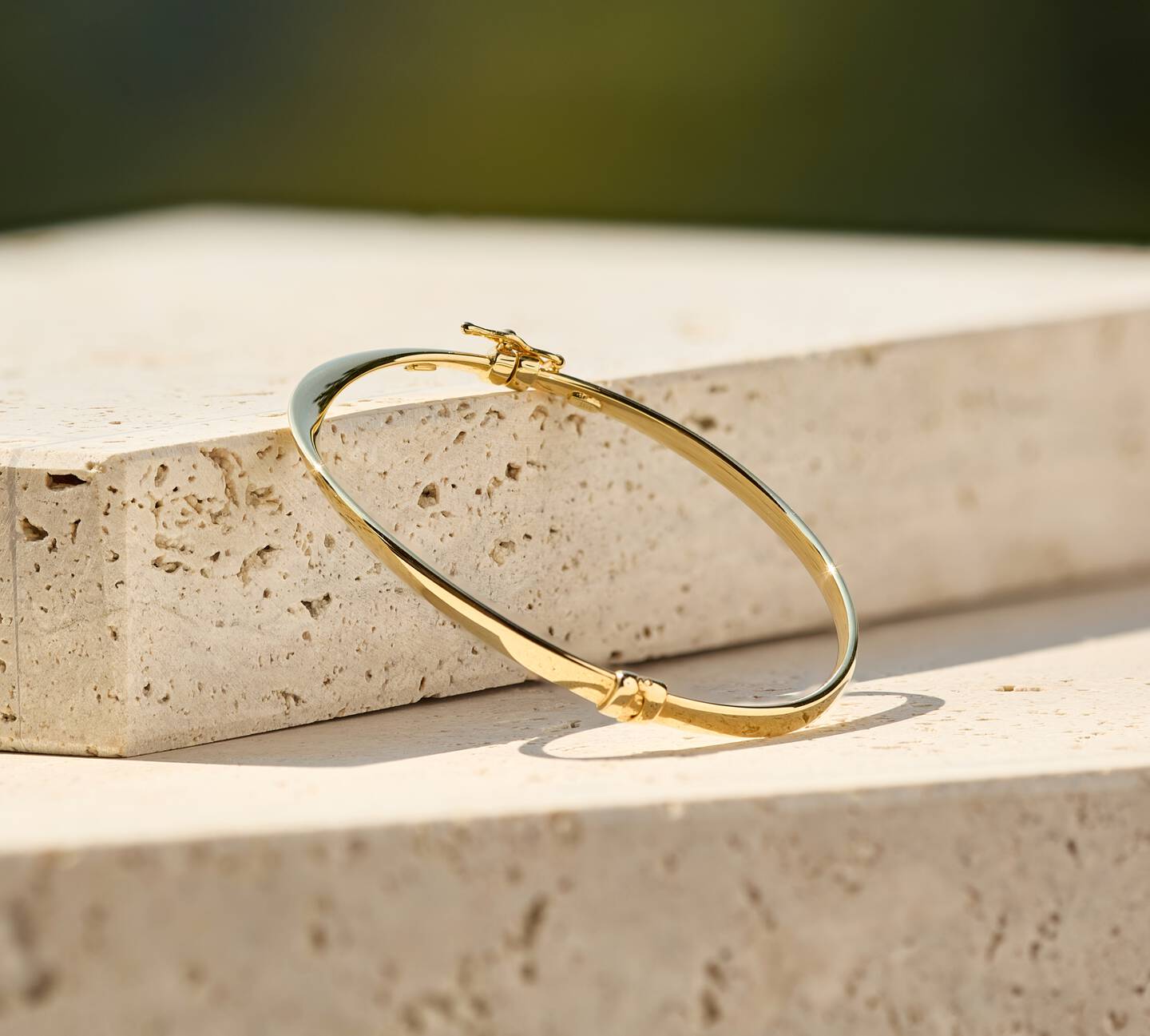 Gold bangle bracelet